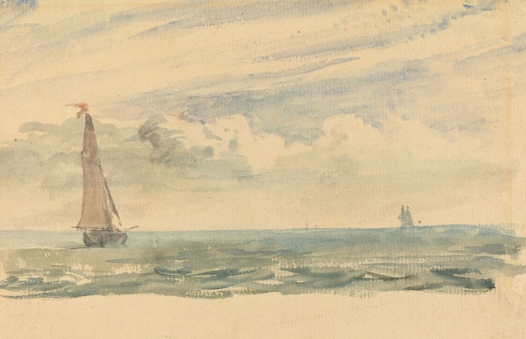 Picture of A SEASCAPE WITH TWO SAIL BOATS