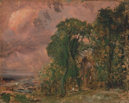 Picture of A VIEW AT HAMPSTEAD WITH STORMY WEATHER CA 1830