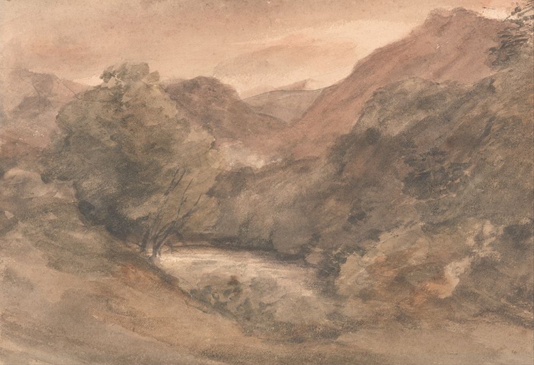 Picture of BORROWDALE EVENING AFTER A FINE DAY, 1 OCTOBER 1806