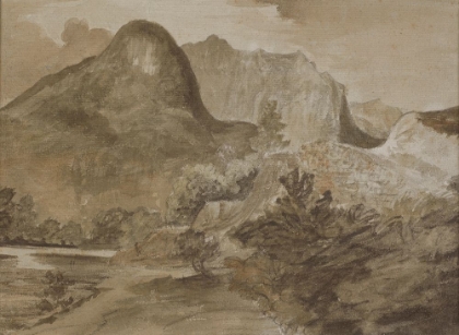 Picture of CASTLE CRAG, BORROWDALE 1806
