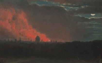 Picture of FIRE IN LONDON, SEEN FROM HAMPSTEAD