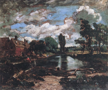 Picture of FLATFORD MILL FROM THE LOCK 1811