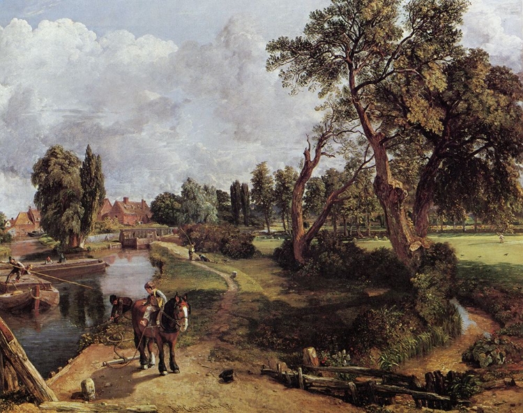 Picture of FLATFORD MILL, ON THE RIVER STOUR 1817