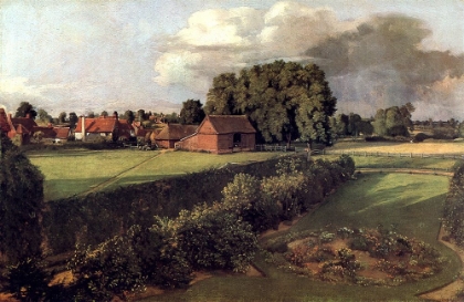 Picture of GOLDING CONSTABLES FLOWER GARDEN, EAST BERGHOLT 1815