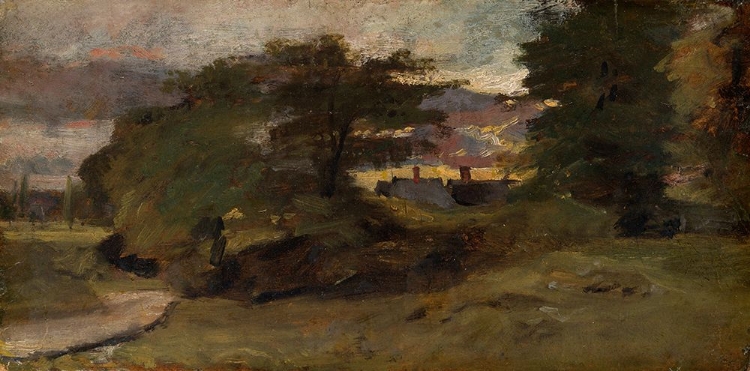 Picture of LANDSCAPE WITH COTTAGES 1809