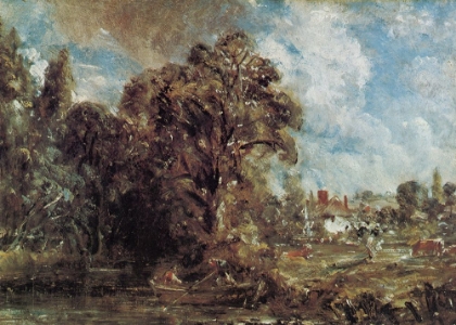 Picture of RIVER SCENE WITH FARMHOUSE CA1830