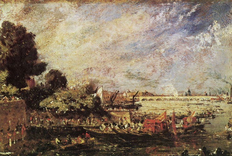 Picture of WATERLOO BRIDGE FROM WHITEHALL STAIRS CA1819