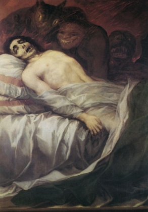 Picture of SAINT FRANCIS OF BORJA ASSISTING A DYING MAN DETAIL 1788