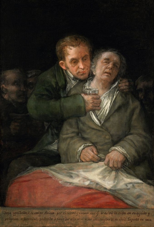 Picture of SELF-PORTRAIT WITH DOCTOR ARRIETA 1820
