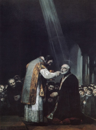 Picture of THE LAST COMMUNION OF ST JOSE DE CA LASANZ 1819
