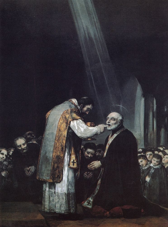 Picture of THE LAST COMMUNION OF ST JOSE DE CA LASANZ 1819