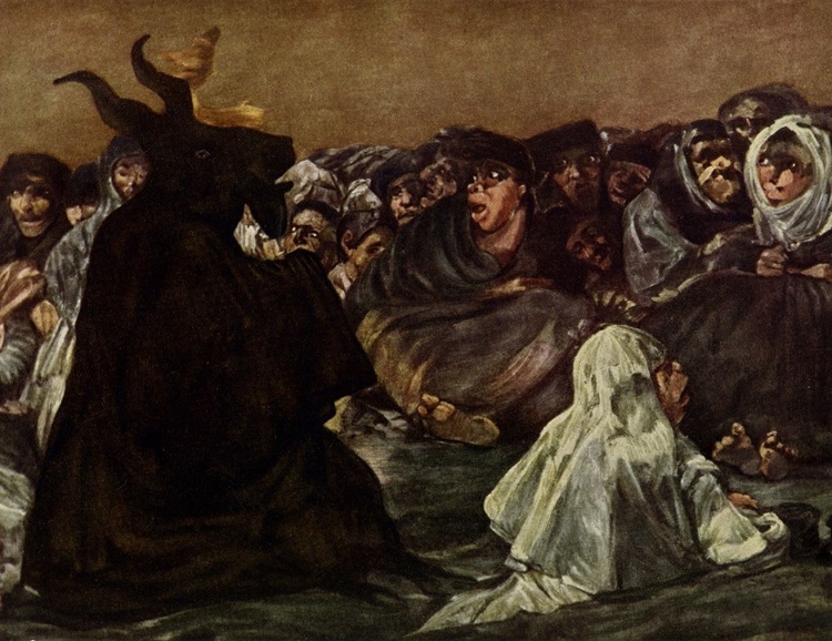 Picture of THE WITCHES SABBATH DETAIL CA 1819