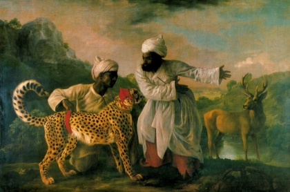 Picture of CHEETAH WITH INDIAN ATTENDANTS 1764