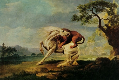 Picture of HORSE ATTACKED BY A LION 1768