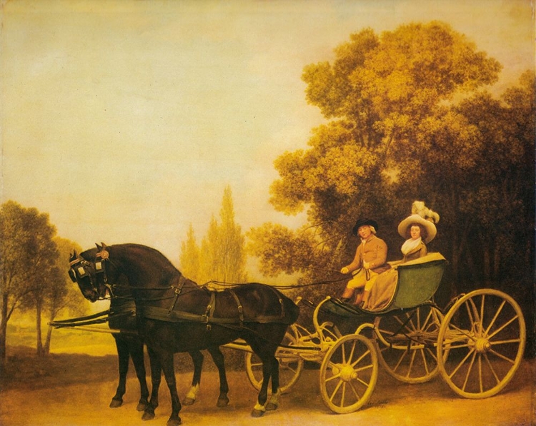 Picture of LADY AND GENTLEMAN IN CARRIAGE 1787