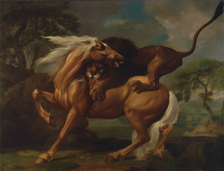 Picture of LION ATTACKING A HORSE 1762