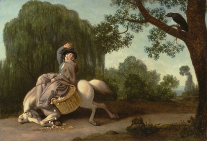 Picture of THE FARMERS WIFE AND THE RAVEN 1786