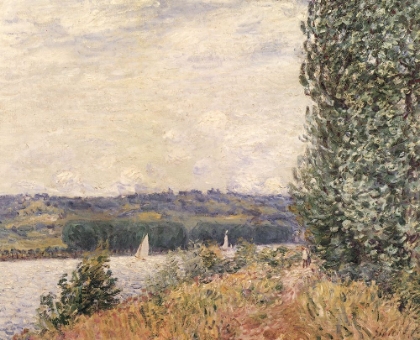 Picture of BANKS OF THE SEINE AT LA BOUILLE 1894