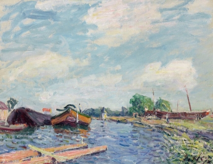 Picture of LOING CANAL AT SAINT-MAMMES 1885