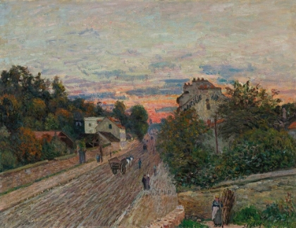 Picture of SUNSET, THE ROAD FROM VERSAILLES TO CHAVILLES 1879