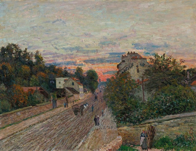 Picture of SUNSET, THE ROAD FROM VERSAILLES TO CHAVILLES 1879