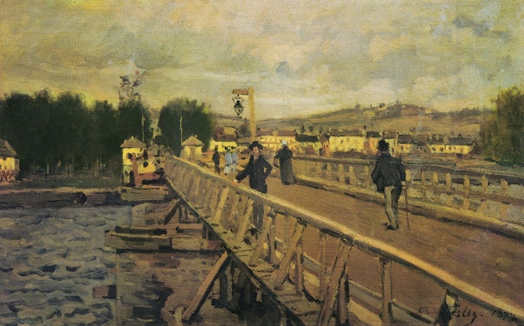 Picture of FOOTBRIDGE AT ARGENTEUIL 1872