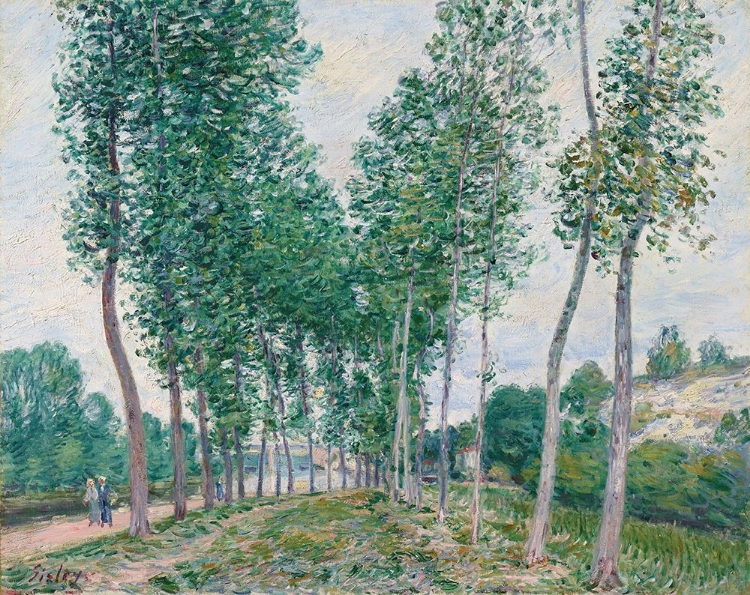 Picture of THE POPLAR AVENUE ALONG THE LOING 1892