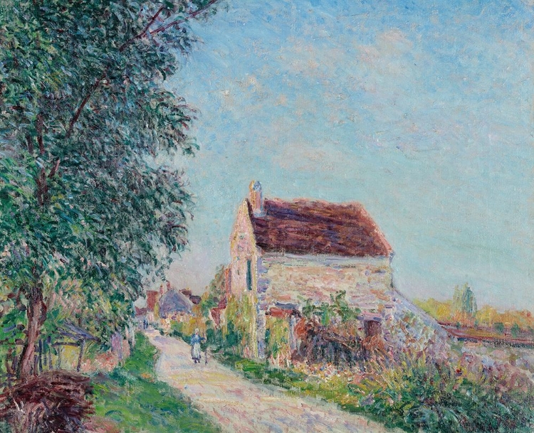 Picture of THE VILLAGE OF SABLONS, NEAR VENEUX-NADON (1885)