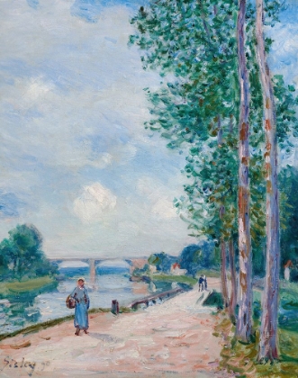 Picture of THE BANKS OF THE LOING NEAR MORET (1890)