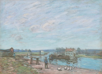 Picture of THE GEESE AT SAINT-MAMMES CA 1886