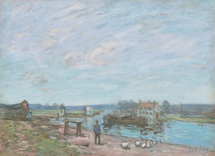 Picture of THE GEESE AT SAINT-MAMMES CA 1886