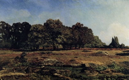 Picture of LISIERE IN THE FOREST OF FONTAINEBLEAU 1865