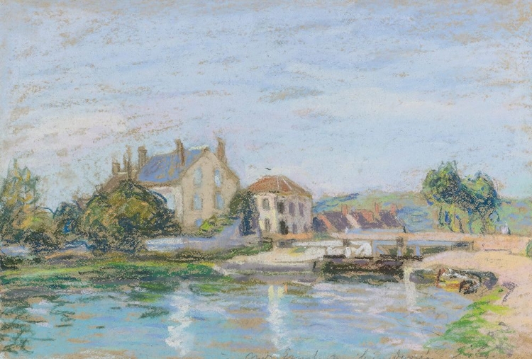 Picture of HOUSES ON THE EDGE OF THE GAZONNE LOCK