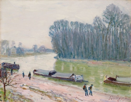 Picture of BARGES ON THE LOING (1896)
