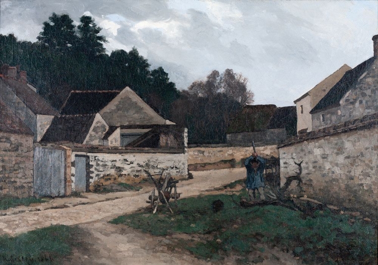 Picture of VILLAGE STREET IN MARLOTTE 1866