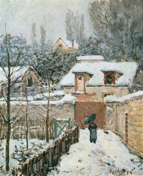 Picture of SNOW AT LOUVECIENNES (1874)