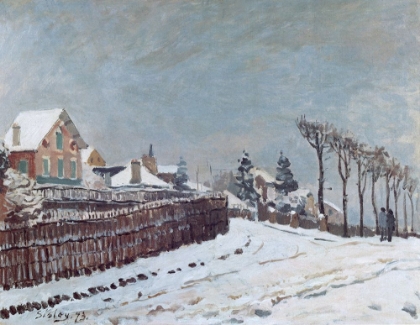 Picture of SNOW AT LOUVECIENNES 1875