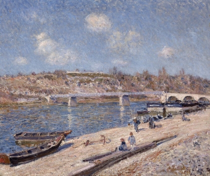 Picture of THE BEACH AT SAINT-MAMMES (1884)