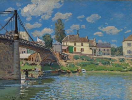Picture of THE BRIDGE AT VILLENEUVE-LA-GARENNE (1872)