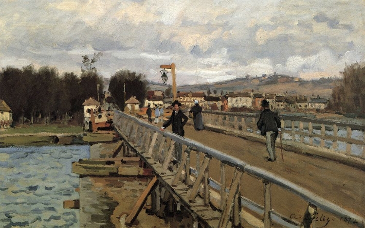 Picture of THE FOOTBRIDGE AT ARGENTEUIL 1872