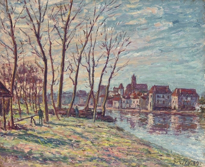 Picture of VIEW OF MORET (1889)
