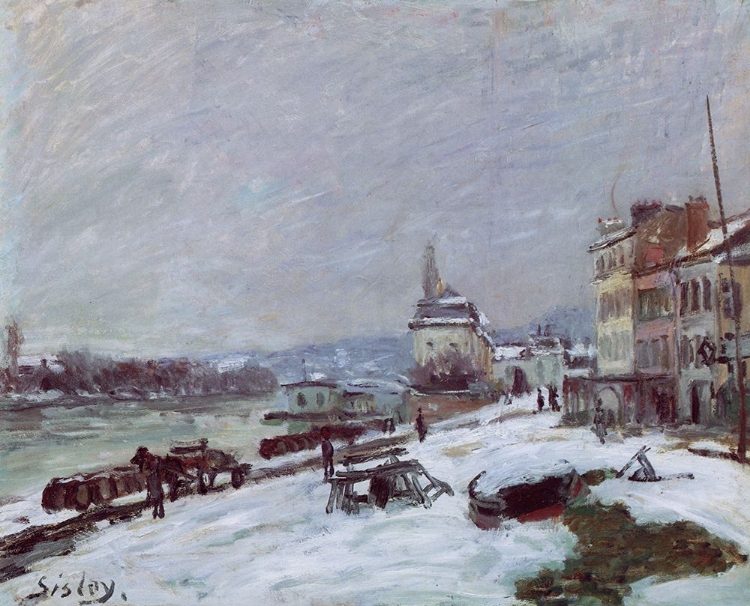 Picture of WINTER IN MARLY, SNOW EFFECT 1876
