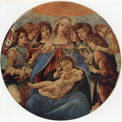 Picture of MADONNA OF THE POMEGRANATE CA 1487