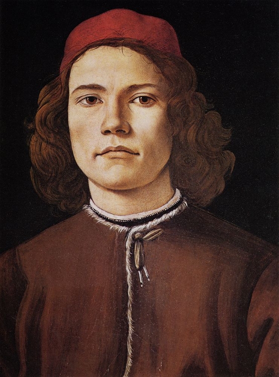 Picture of PORTRAIT OF A YOUNG MAN DETAIL 1480