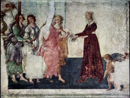 Picture of VENUS AND THE GRACES BRINGING PRESENTS TO A BRIDE 1483