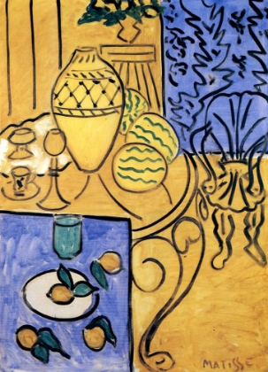 Picture of INTERIOR, YELLOW AND BLUE 1946