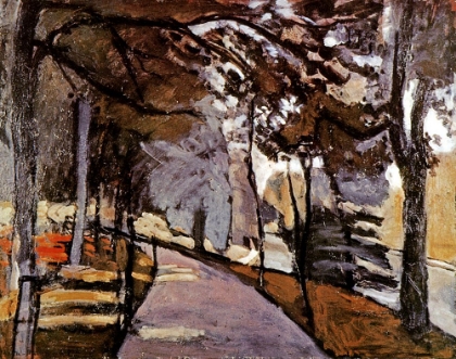 Picture of PATH IN THE BOIS DE BOULOGNE 1902