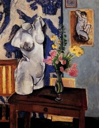 Picture of PLASTER TORSO AND BOUQUET OF FLOWERS 1919