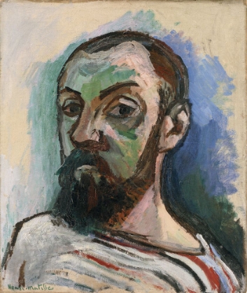 Picture of SELF-PORTRAIT IN A STRIPED T-SHIRT 1906