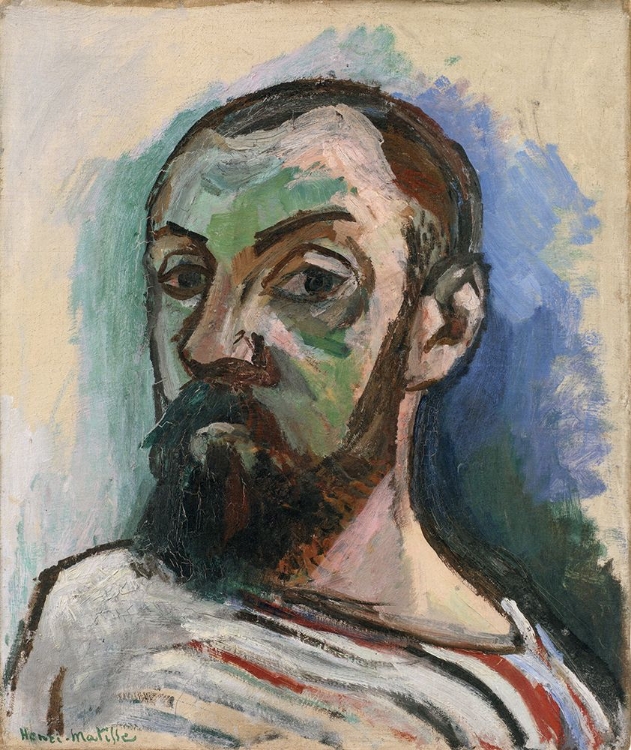 Picture of SELF-PORTRAIT IN A STRIPED T-SHIRT 1906